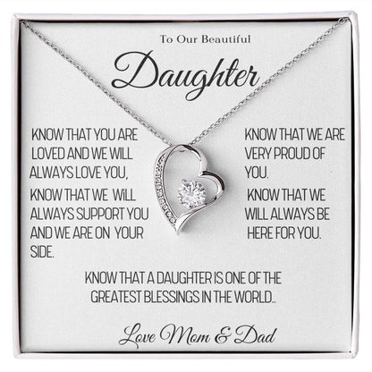 To our beautiful Daughter - Love Knot