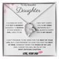 To My Beautiful Daughter Love Dad - Forever Love Necklace