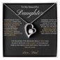 To My Beautiful Daughter Forever Love Necklace - Love Dad