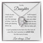 To My Daughter Love Dad - Forever Love Necklace