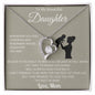 To My Beautiful Daughter Love Mom - Forever Love Necklace