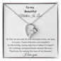 To My Beautiful Mother In Law - Forever Love Necklace