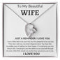 To MY Beautiful Wife- Forever Love Necklace