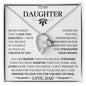 To My Daughter Love Dad - Forever Love Necklace