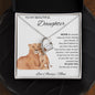To My Beautiful Daughter Love Mom - Forever Love Necklace