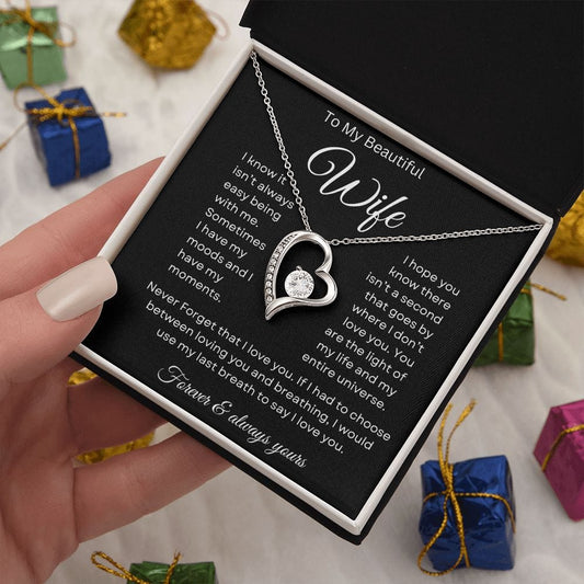To my Beautiful Wife - Forever Love Necklace