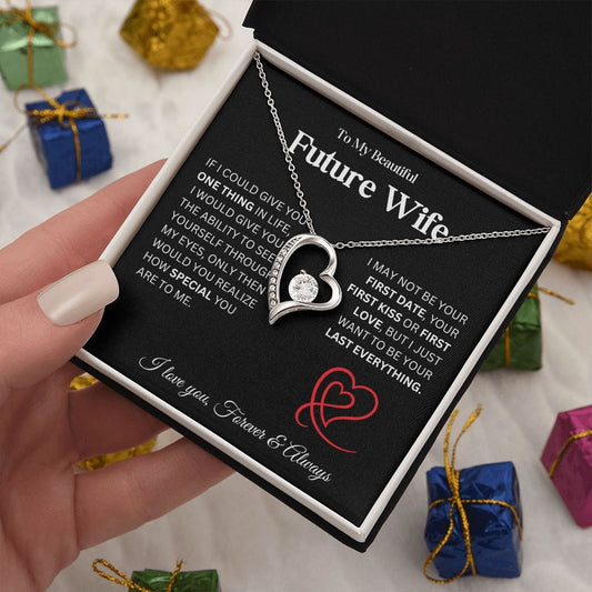 To My Beautiful Wife - Forever Love Necklace