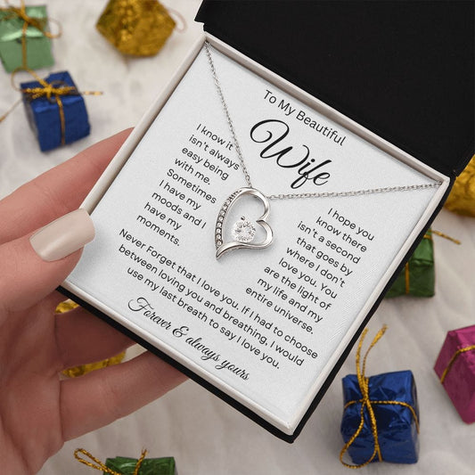 To my Beautiful Wife - Forever Love Necklace