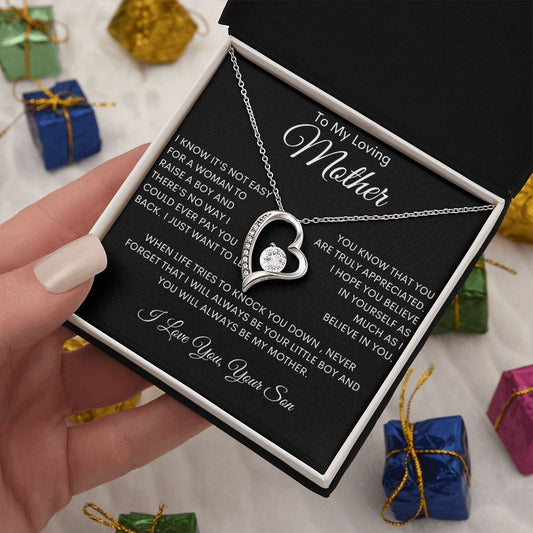 To My Loving Mother - Forever Love Necklace