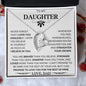 To My Daughter Love Dad - Forever Love Necklace