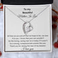 To My Beautiful Mother In Law - Forever Love Necklace