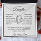 To My Daughter Love Dad - Forever Love Necklace