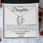 To My Daughter Love Dad - Forever Love Necklace