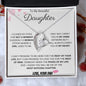 To My Beautiful Daughter Love Dad - Forever Love Necklace
