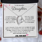 To My Beautiful Daughter Love Mom - Forever Love Necklace