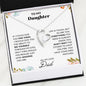 To My Daughter Love Dad - Forever Love Necklace