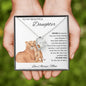 To My Beautiful Daughter Love Mom - Forever Love Necklace