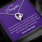 To My Daughter Love Dad - Forever Love Necklace
