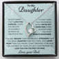 To My Daughter Love Dad - Forever Love Necklace