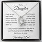 To My Daughter Love Dad - Forever Love Necklace