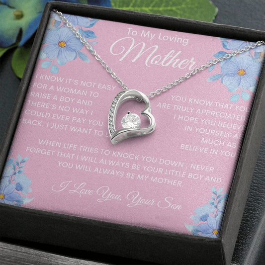 To My Loving Mother - Forever Love Necklace