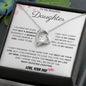 To My Beautiful Daughter Love Dad - Forever Love Necklace