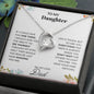 To My Daughter Love Dad - Forever Love Necklace