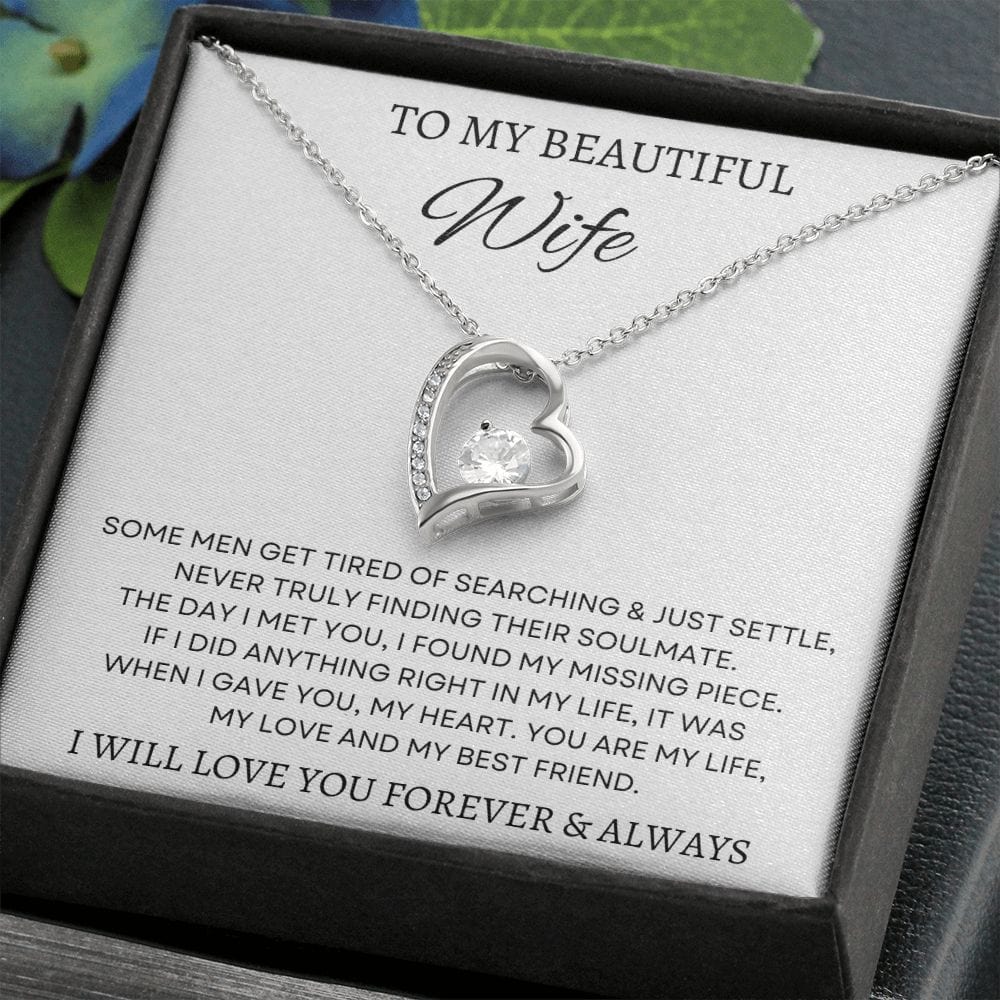 To My Beautiful Wife - Forever Love Necklace