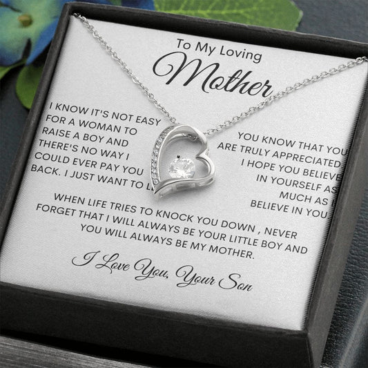 To My Loving Mother - Forever Love Necklace