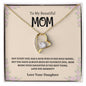 To My Beautiful Mom - Forever Love Necklace